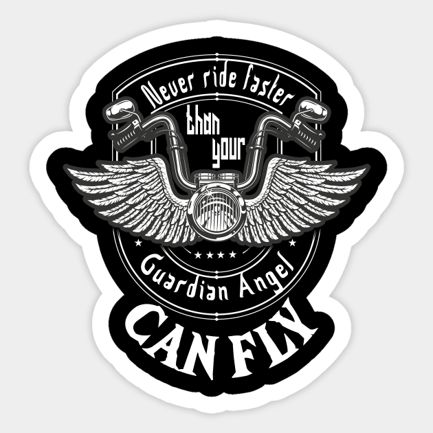Never ride faster than your guardian angel can fly bike lover bike life motocross gift idea motocross armor motorcycle lover sports bike